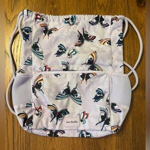 Vera Bradley Multicolor Butterfly Drawstring Bag